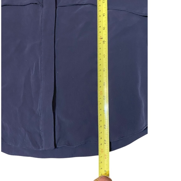 Theory Silk sleeveles, collard, button up top. Sz S - Picture 11 of 15